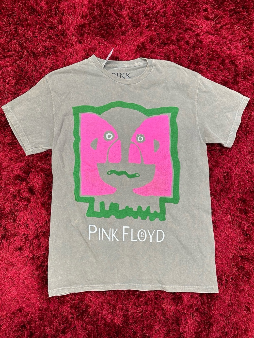 Pink Floyd Retro Album Art Shirt Tan Large Division Bell Wish You Were Here Wall